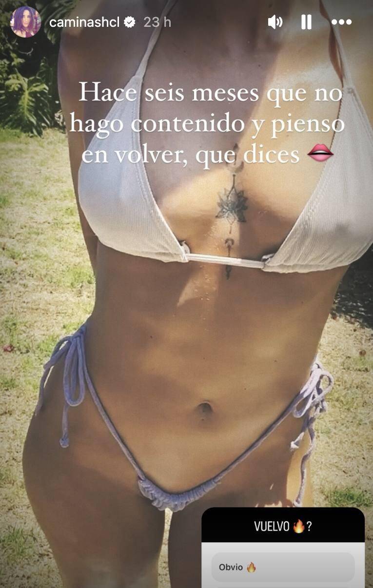 Camila Nash anuncia retorno a Arsmate con osada foto